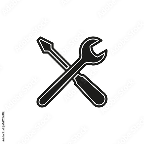 vector tools sign - maintenance symbol - repair sign