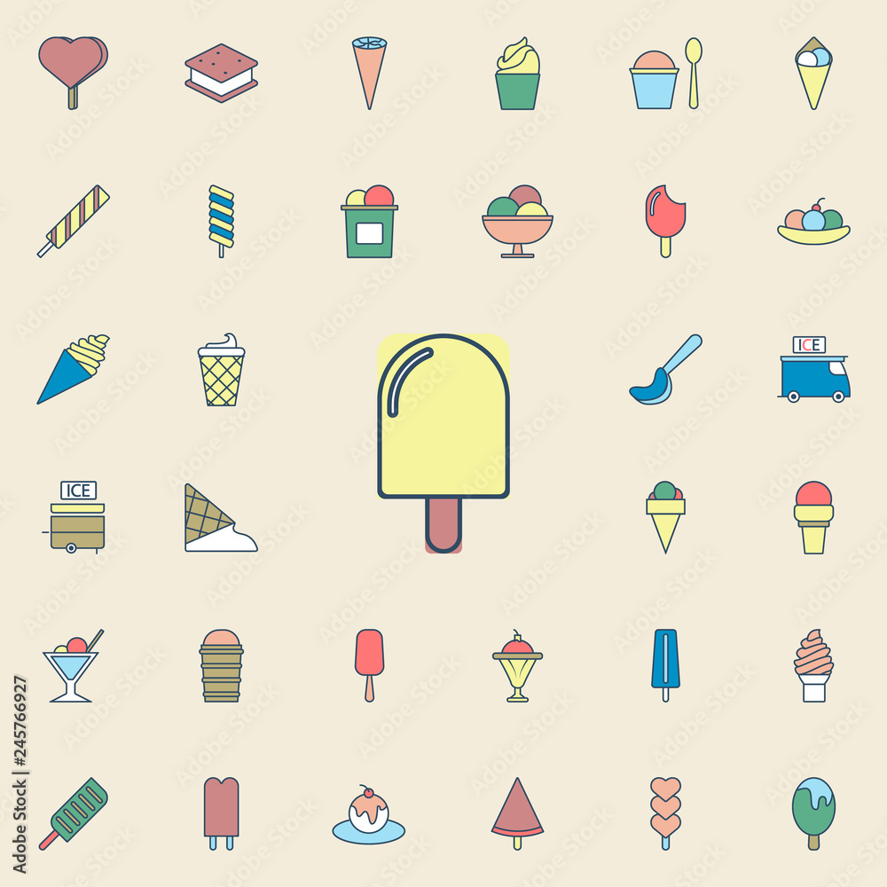 ice cream colored dusk style icon. Ice cream icons universal set for web and mobile ice cream colored dusk style icon. Ice cream icons universal set for web and mobile