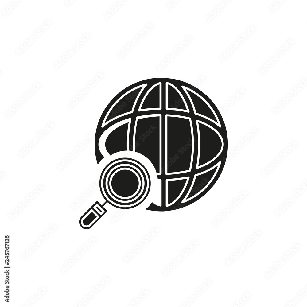 vector global network icon - internet technology, world networking illustration vector global network icon - internet technology, world networking illustration