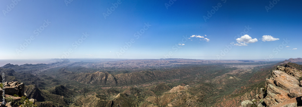 Panorama view of Flinders Ranges Taken from St Mary's Peak