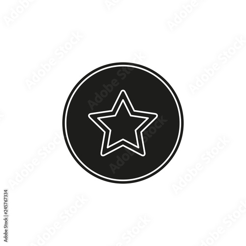 add to favorites icon - favorites button, star symbol - internet bookmark sign