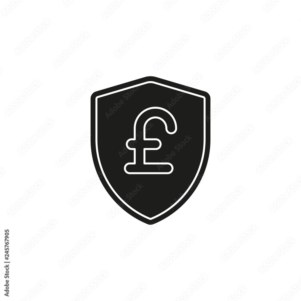 Pound sign with Shield icon. Protection emblem Pound sign with Shield icon. Protection emblem