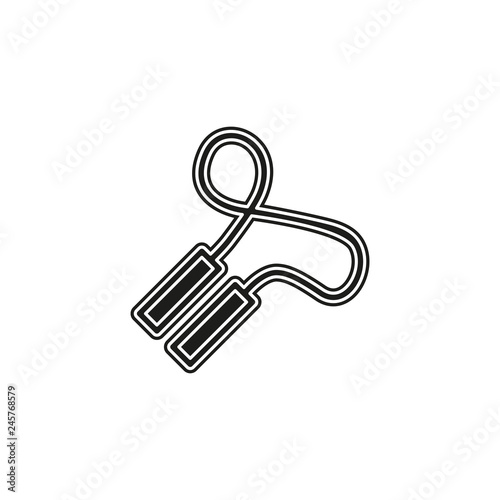 jumping rope illustration, jumping exercise, fitness icon
