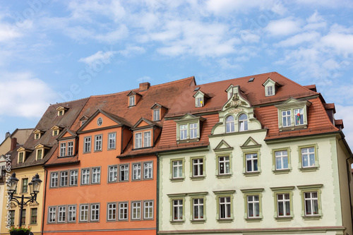 Bürgerhäuser am Marktplatz von Naumburg an der Saale, Sachsen-Anhalt