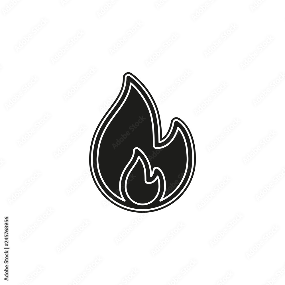 vector fire flames sign illustration isolated - fire icon vector fire flames sign illustration isolated - fire icon