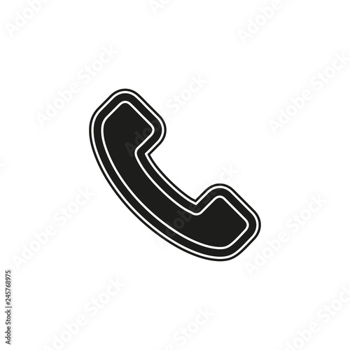 Phone sign icon- Call center, communication icon - Phone cell symbol