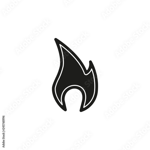 vector fire flames sign illustration isolated - fire icon