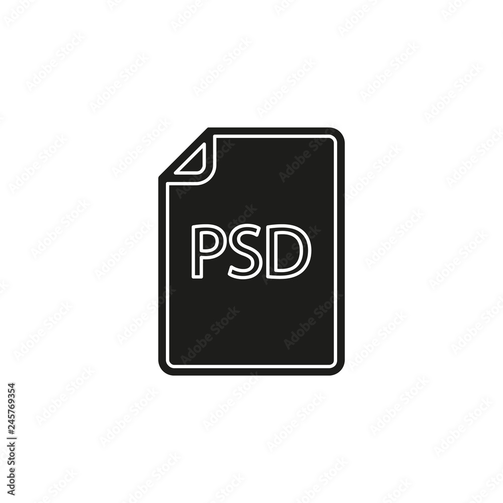 download PSD document icon - vector file format symbol download PSD document icon - vector file format symbol