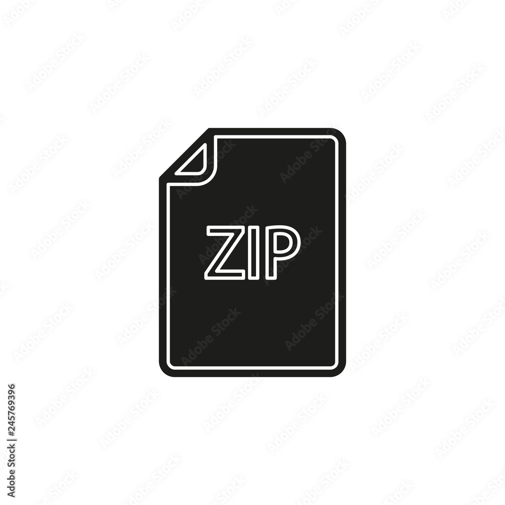 download ZIP document icon - vector file format symbol download ZIP document icon - vector file format symbol