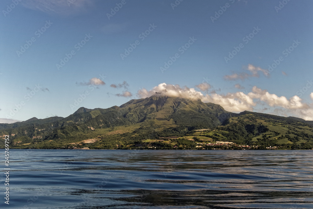 Mount Pelee in Saint-Pierre, Martinique FWI