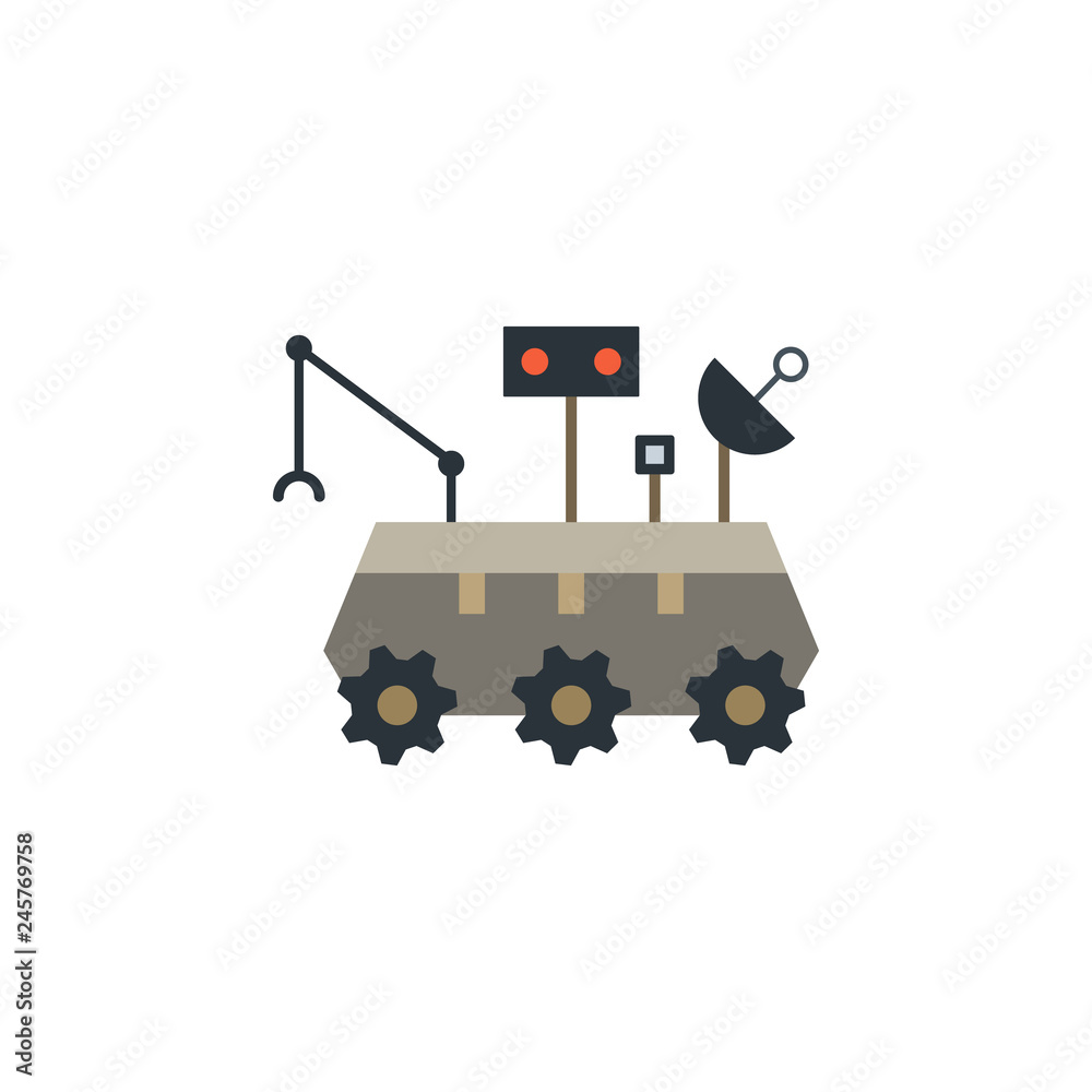 Moon rover colored icon. Element of space illustration. Signs and symbols icon can be used for web, logo, mobile app, UI, UX Moon rover colored icon. Element of space illustration. Signs and symbols icon can be used for web, logo, mobile app, UI, UX