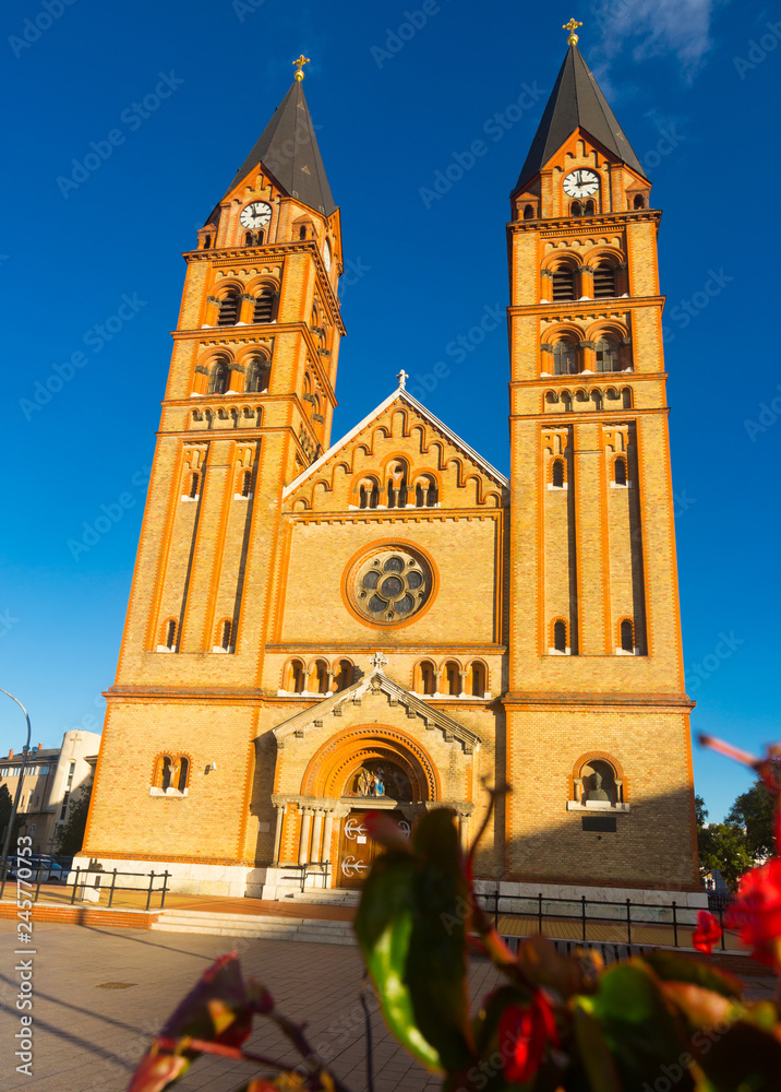 Cathedral in Nyiregyhaza is religion landmark of Hungary