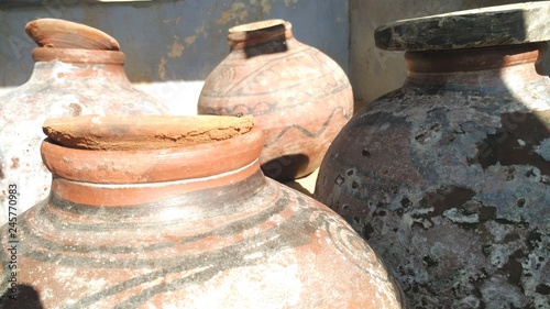 old clay pot ,used one