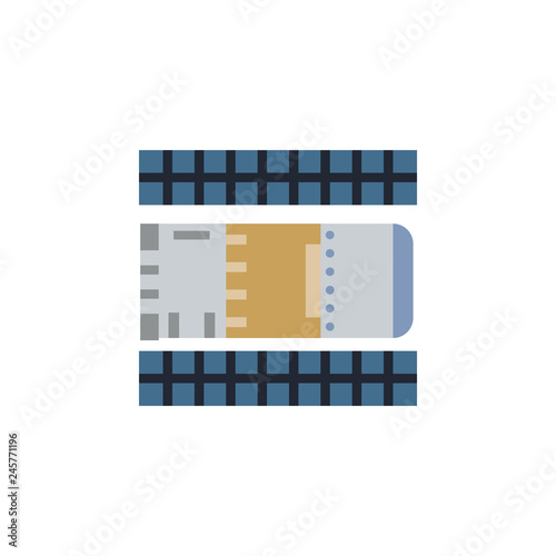 Hubble space telescope colored icon. Element of space illustration. Signs and symbols icon can be used for web, logo, mobile app, UI, UX