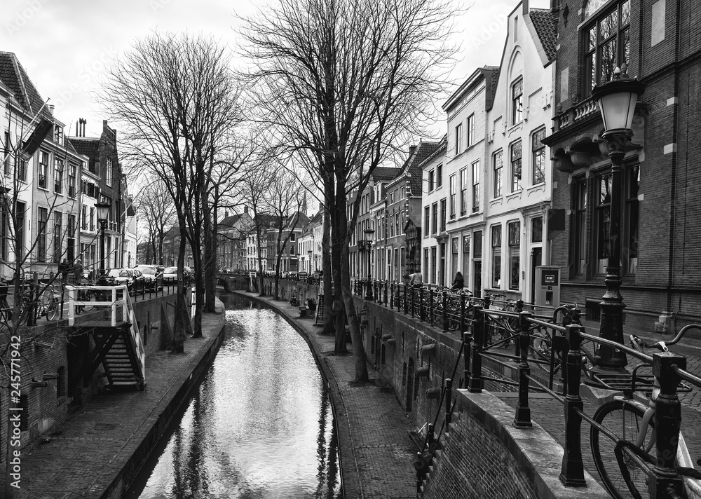 Fototapeta premium Old City of Utrecht, Province of Utrecht, Netherlands.