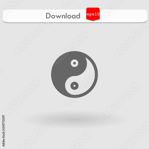 yin yang vector icon