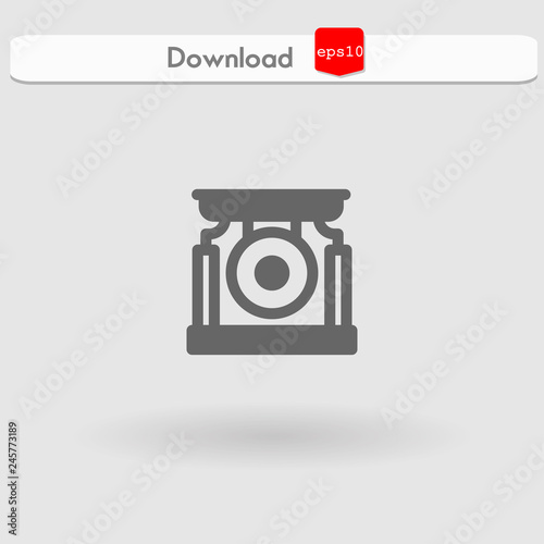 gong vector icon