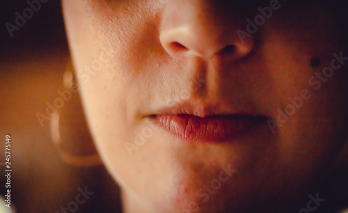 woman carnalval lips