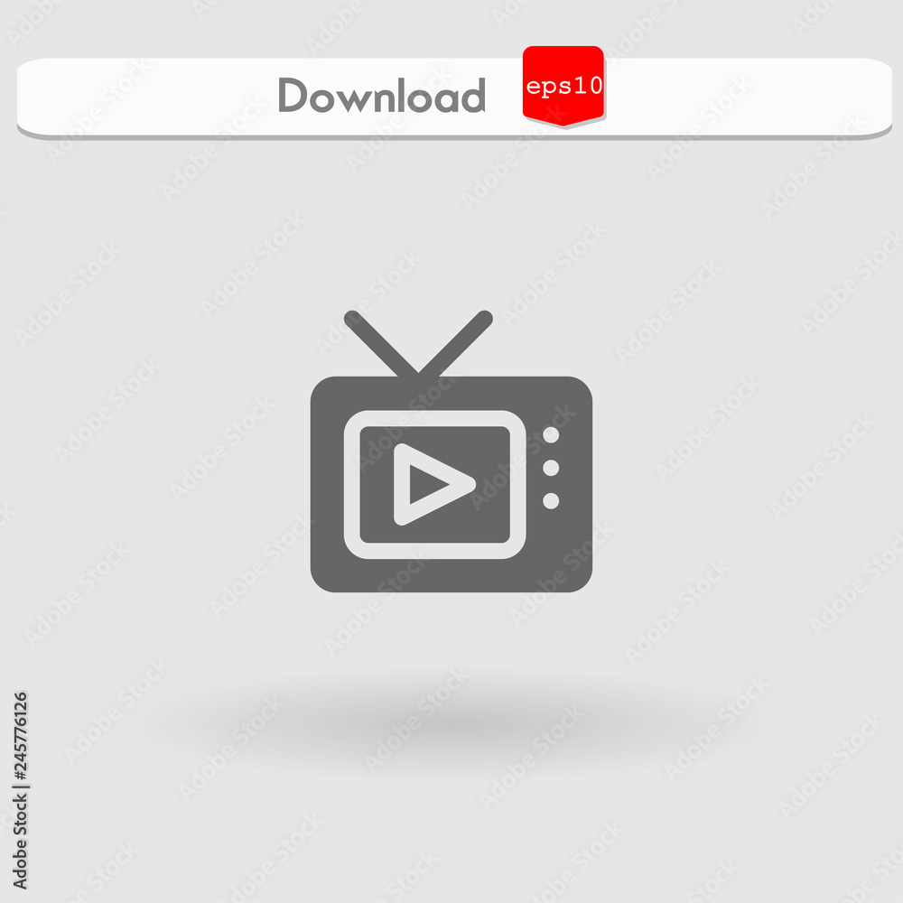 television vector icon television vector icon
