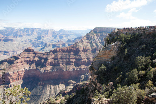 lookout view of Grand Canyon from Mather Point