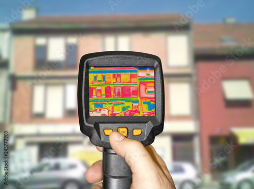 Detecting Heat Loss Outside building Using Thermal Camera