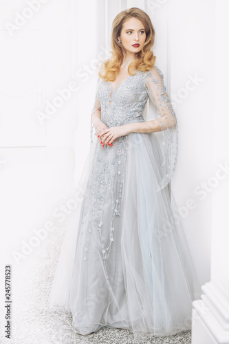bride is in pastel colours