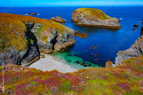 france, brittany, belle île island : creek