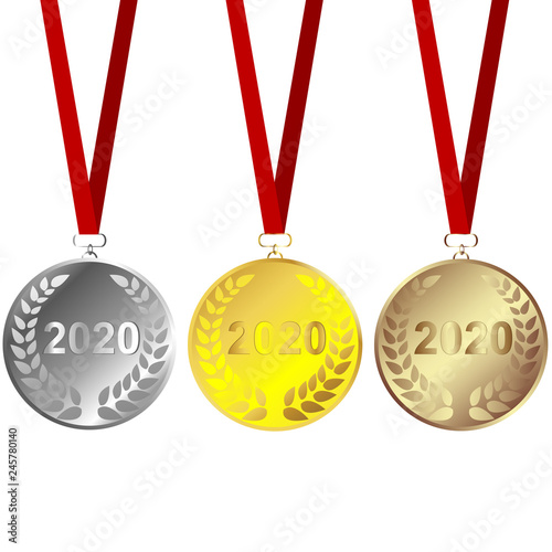 Set of 2020 metals