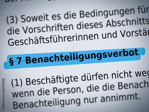 Gesetz gegen Diskriminierung