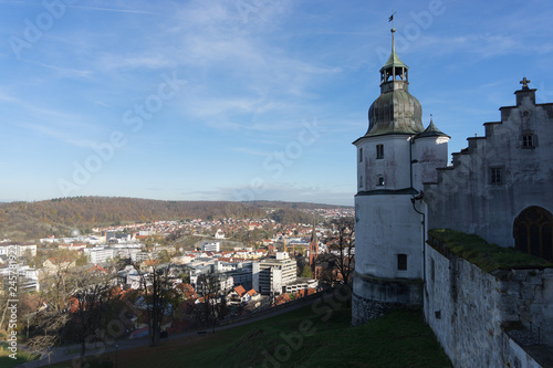 Ausblick von Schloss Hellenstein auf die Stadt Heidenheim