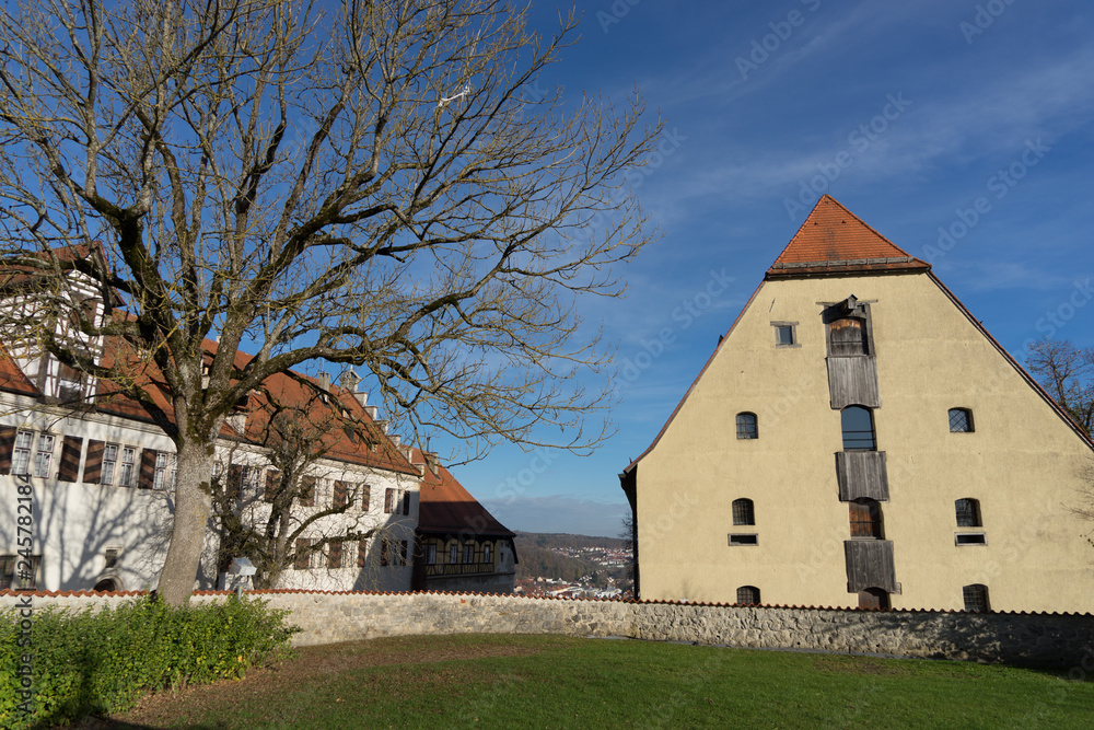 Innenhof von Schloss Hellenstein in Heidenheim