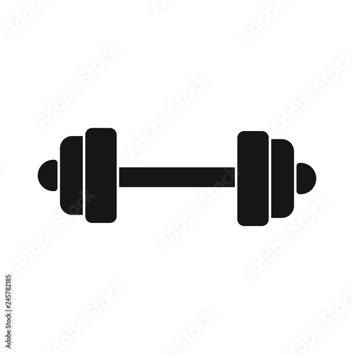 dumbbell vector icon