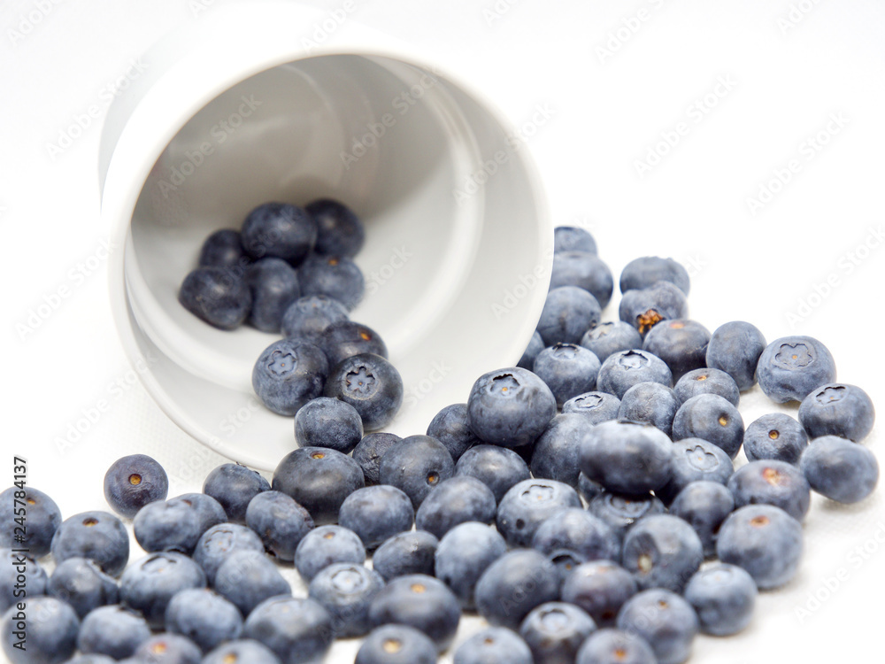 Fresh blue berries isolated on white background Fresh blue berries isolated on white background