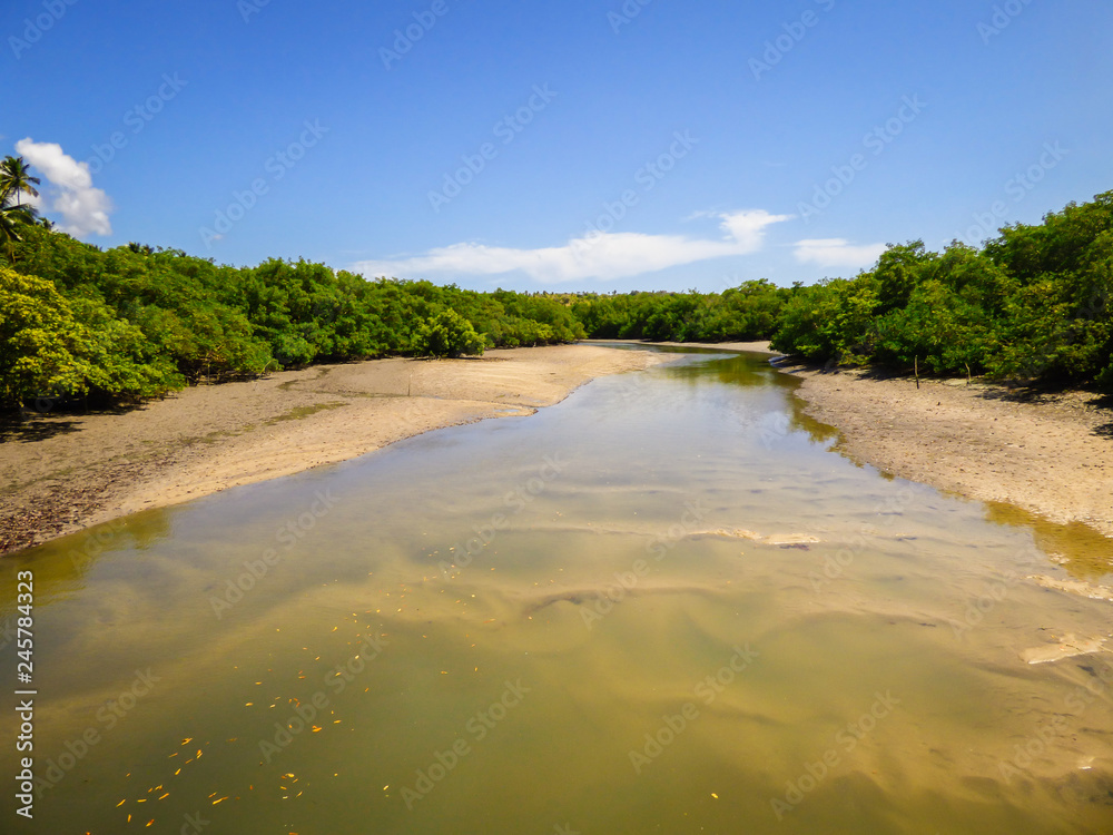 A view of Paripe river, near Vila Velha - Ilha de Itamaraca, Brazil
