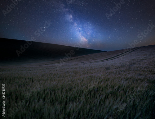 Vibrant Milky Way composite...