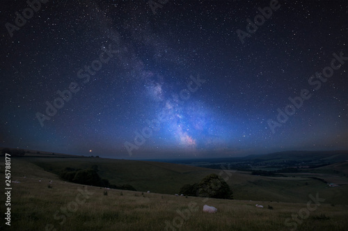 Vibrant Milky Way composite...