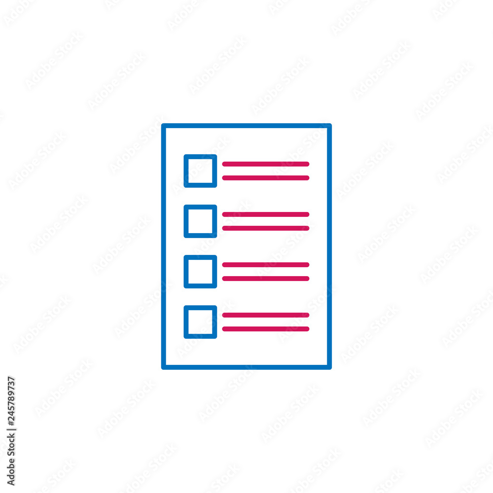 Elections, poll, paper outline colored icon. Can be used for web, logo, mobile app, UI, UX Elections, poll, paper outline colored icon. Can be used for web, logo, mobile app, UI, UX