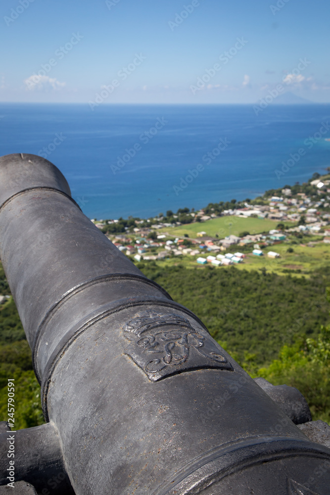 Enjoying the views around Brimstone Hill in St. Kitts
