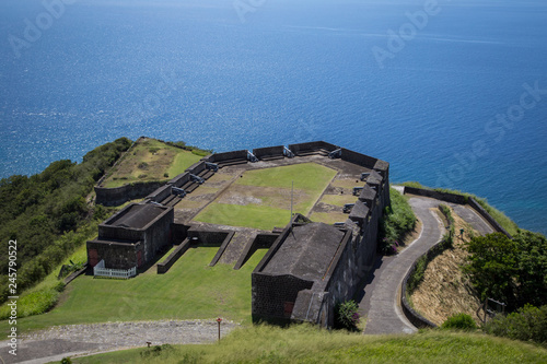 Εκτύπωση καμβά Enjoying the views around Brimstone Hill in St. Kitts
