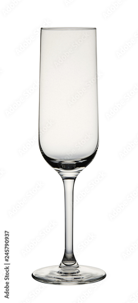Empty glass champagne isolated on white background. Empty glass champagne isolated on white background.