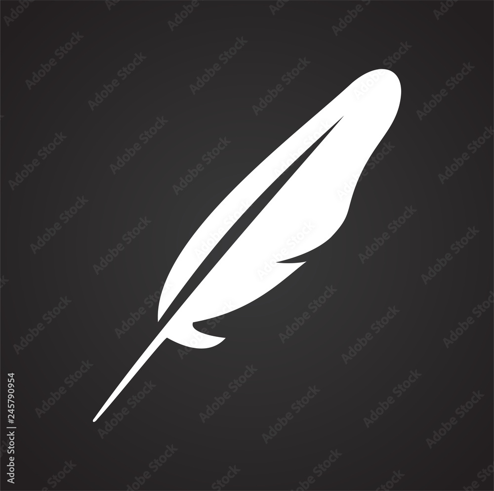 Feather icons set on black background for graphic and web design, Modern simple vector sign. Internet concept. Trendy symbol for website design web button or mobile app Feather icons set on black background for graphic and web design, Modern simple vector sign. Internet concept. Trendy symbol for website design web button or mobile app
