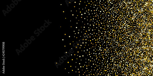 Golden glitter confetti