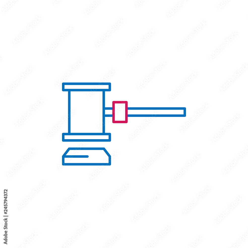 Elections, auction outline colored icon. Can be used for web, logo, mobile app, UI, UX Elections, auction outline colored icon. Can be used for web, logo, mobile app, UI, UX