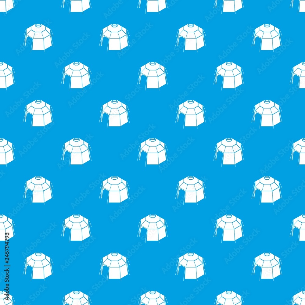 Hexagonal tent pattern vector seamless blue repeat for any use Hexagonal tent pattern vector seamless blue repeat for any use