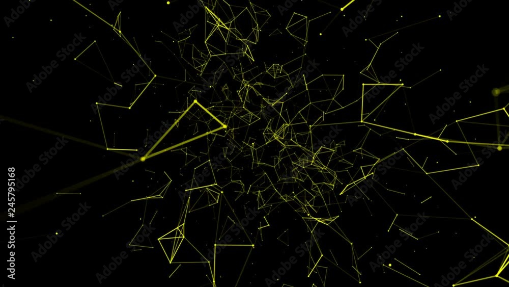 Abstract beautiful geometric background with moving lines, dots and triangles. Abstract beautiful geometric background with moving lines, dots and triangles.