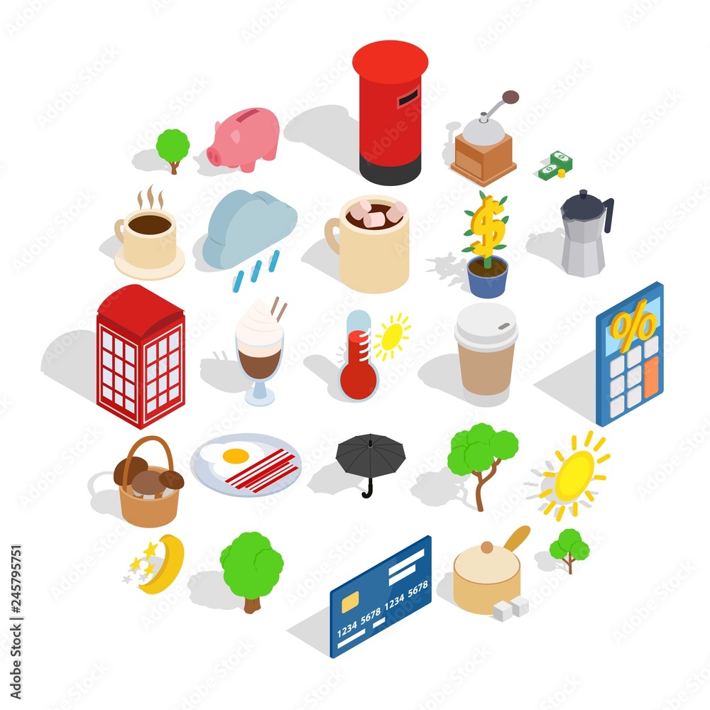 Old world icons set. Isometric set of 25 old world vector icons for web isolated on white background