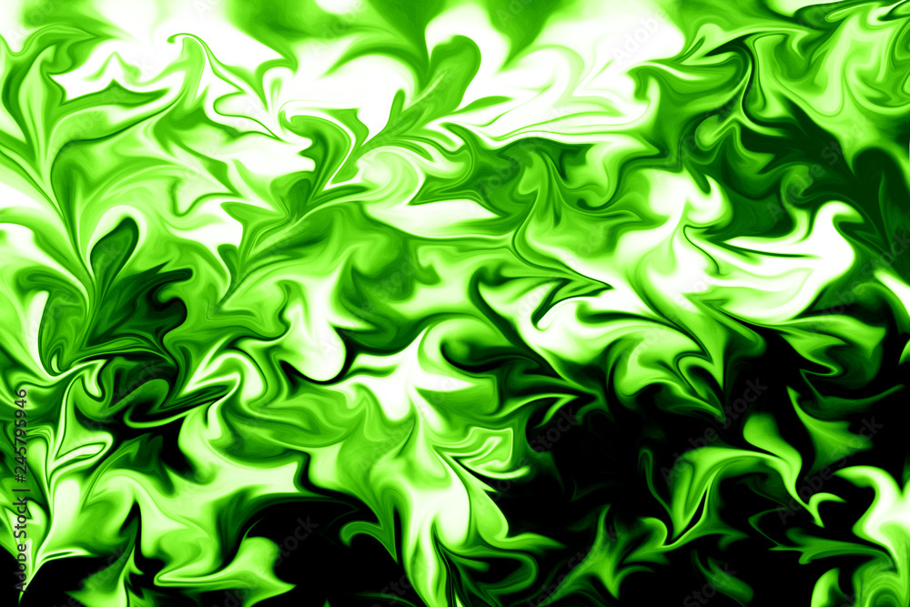 eSport background. Liquid Abstract Pattern With UFO Green And Black Graphics Color Art Form. Digital Background With Liquid Poisonous Abstract UFO Green Flow. eSport background. Liquid Abstract Pattern With UFO Green And Black Graphics Color Art Form. Digital Background With Liquid Poisonous Abstract UFO Green Flow.