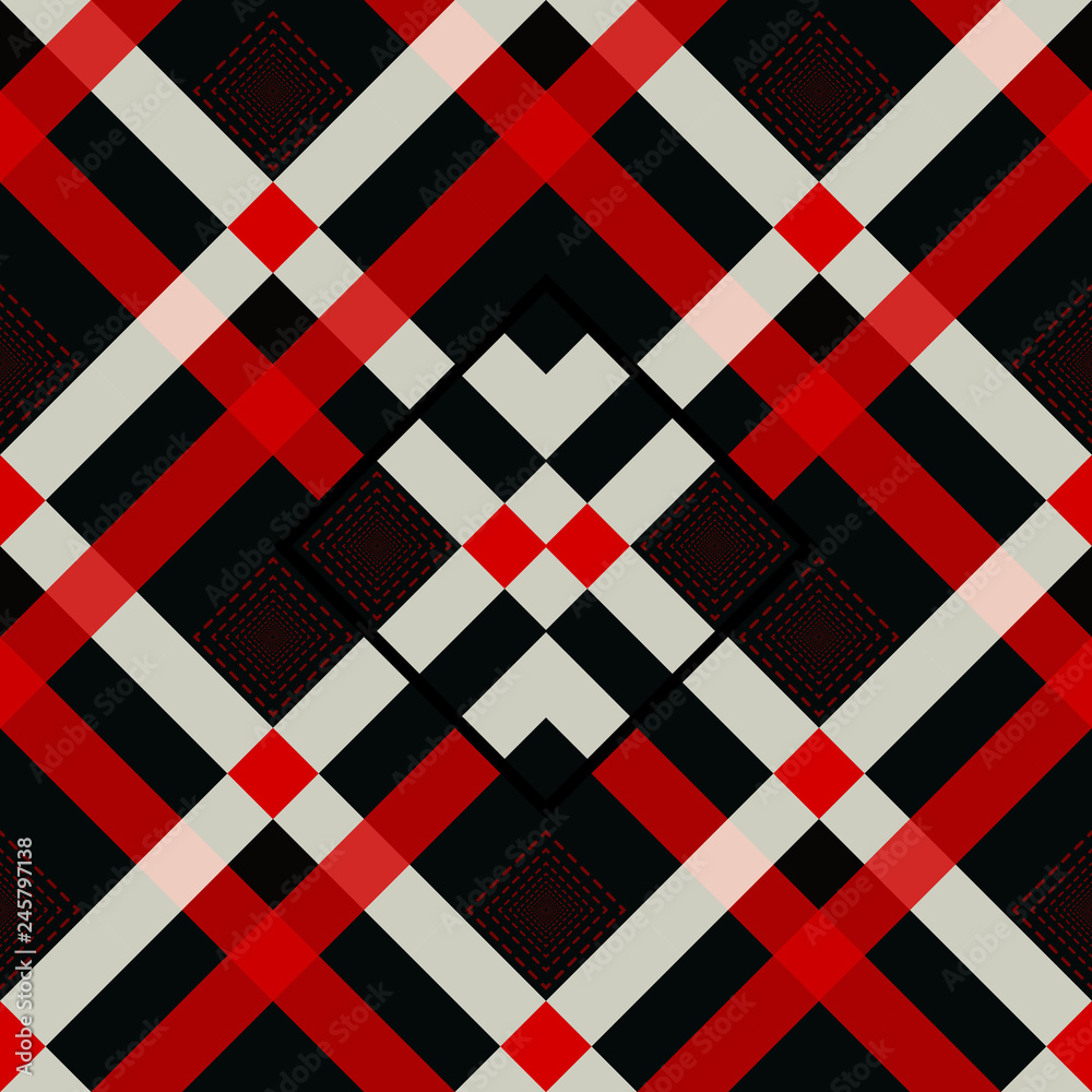 Red and black tartan plaid Scottish seamless pattern.Texture from tartan, plaid, tablecloths, clothes, shirts, dresses, paper, bedding, blankets and other textile products. Red and black tartan plaid Scottish seamless pattern.Texture from tartan, plaid, tablecloths, clothes, shirts, dresses, paper, bedding, blankets and other textile products.