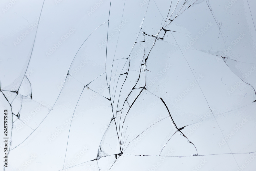 Broken glass on white background , texture backdrop object design Broken glass on white background , texture backdrop object design