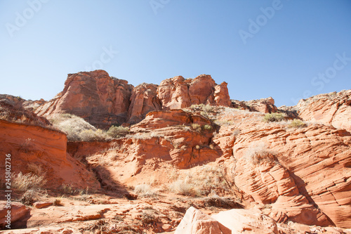 Ancient Native American ruins in wupatki national monument in flagstaff arizona